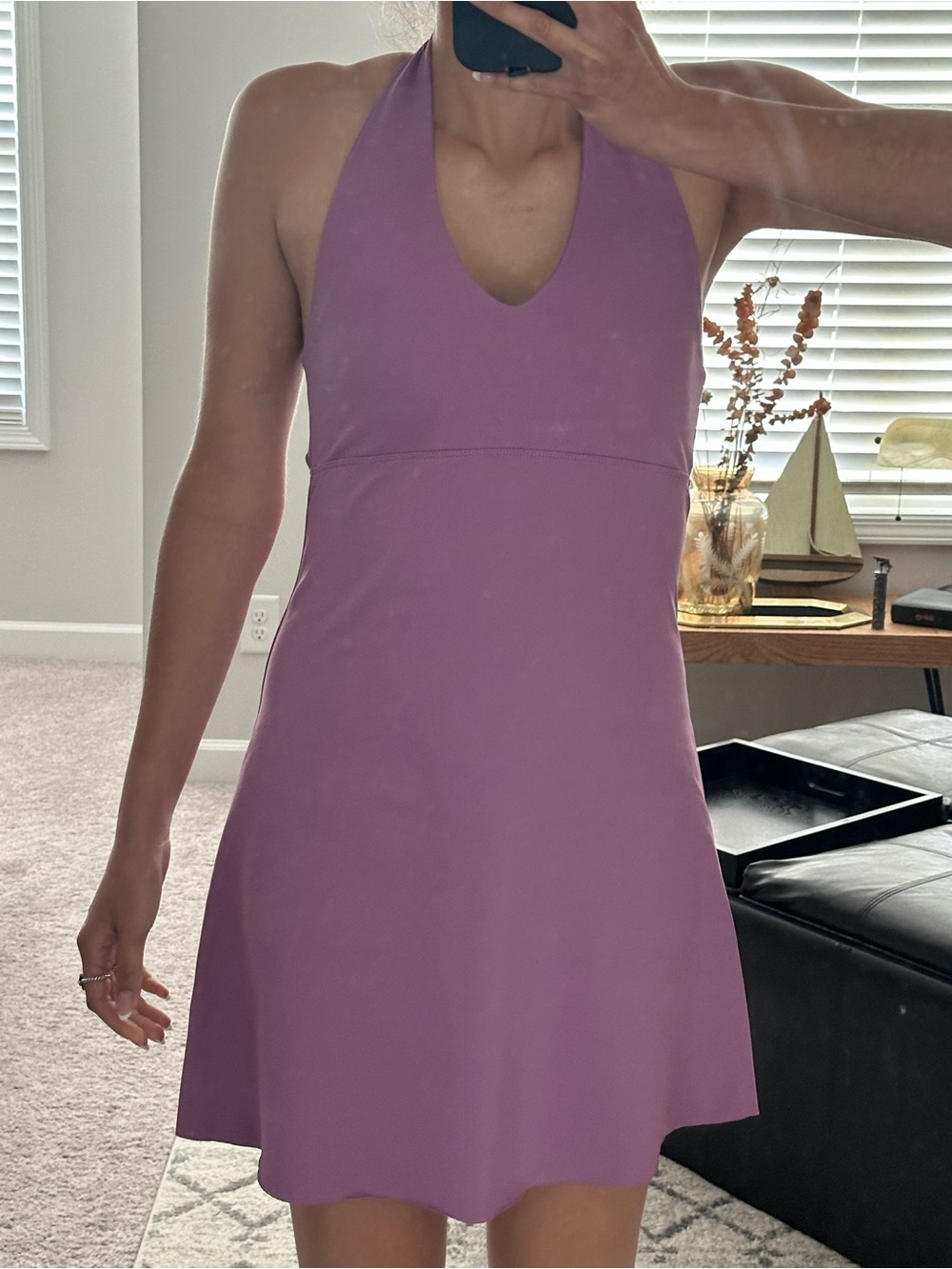 Patagonia Lavender Halter Mini Dress
